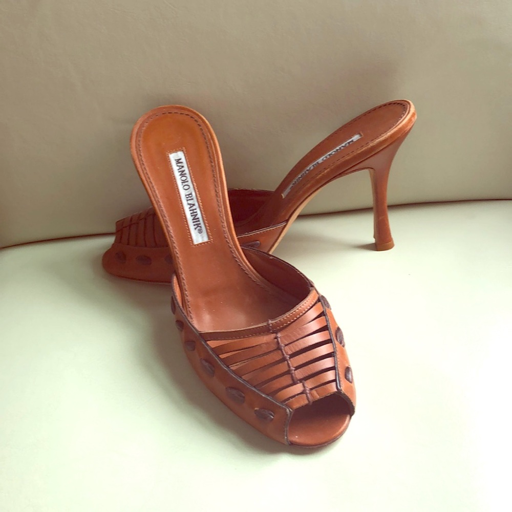 Manolo Blahnik Woven Sandals